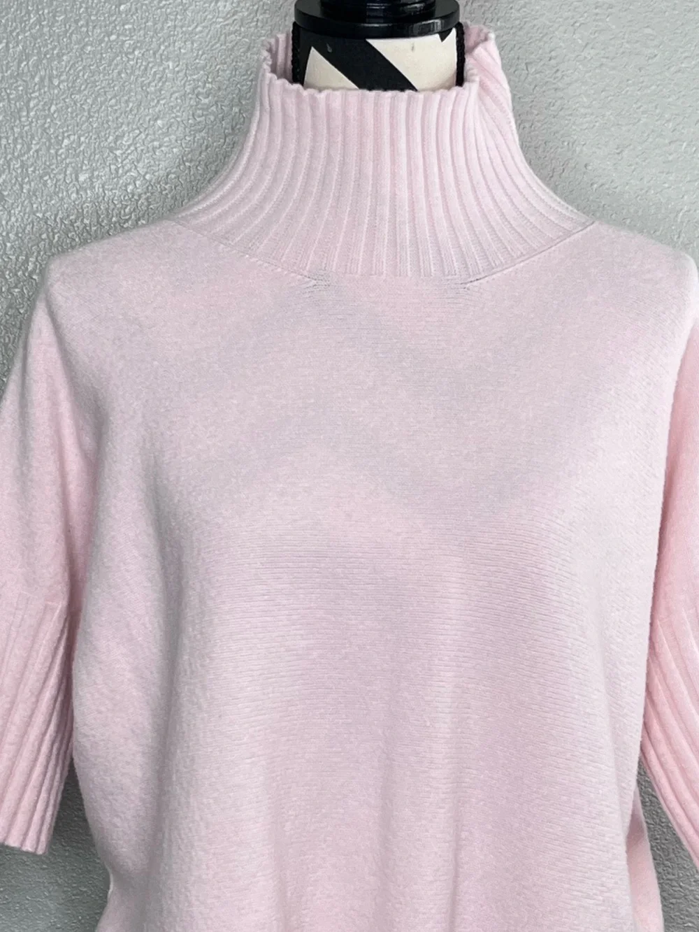 Alexandre Laurent Paris Sz M Light Pink Oversized Short-Sleeve Sweater